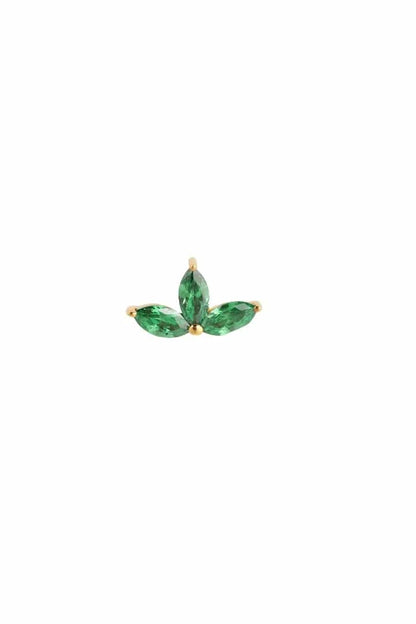 Lush Light Stud Earrings (Pure Silver) - Gold