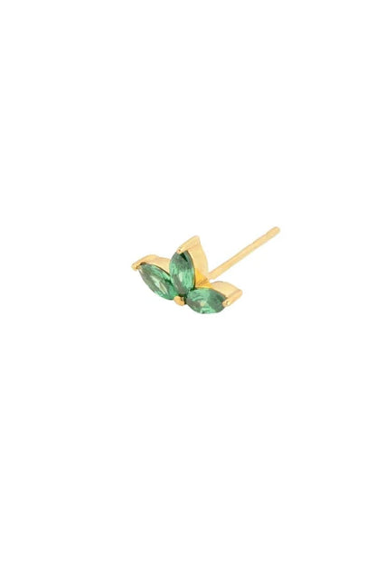Lush Light Stud Earrings (Pure Silver) - Gold