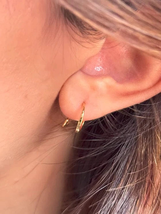 Spiral Twist Earrings (Pure Silver) - Gold