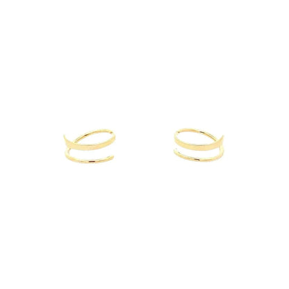 Spiral Twist Earrings (Pure Silver) - Gold