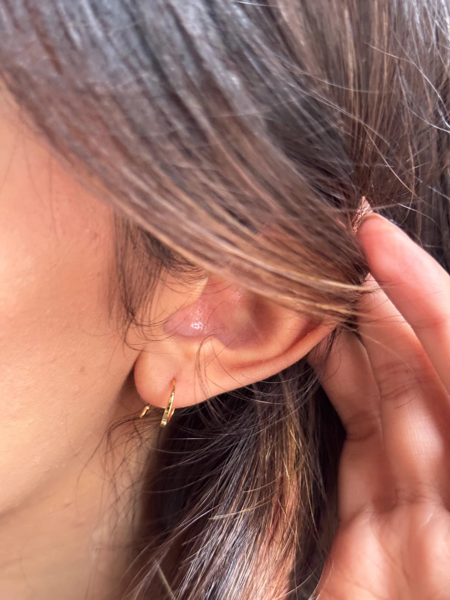 Spiral Twist Earrings (Pure Silver) - Gold