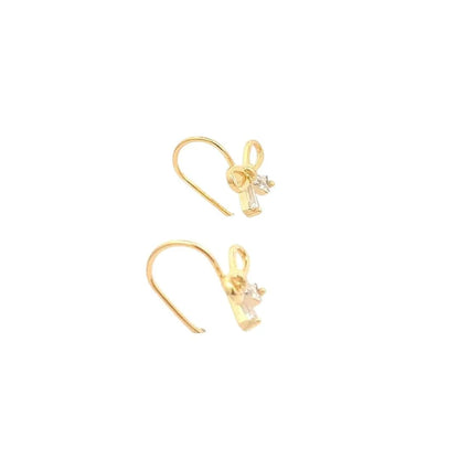 Petite Bow Earrings (Pure Silver) - Gold