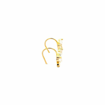 Fluttering Wings Earrings (Pure Silver) - Gold