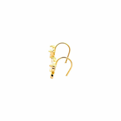Fluttering Wings Earrings (Pure Silver) - Gold