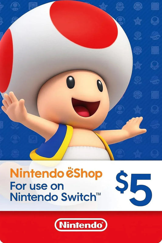 Nintendo eShop Gift Card Code $5 USD