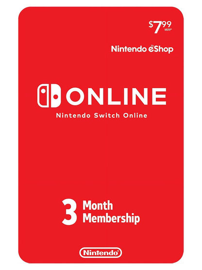 Nintendo Switch Online 3 Months Individual Membership USA