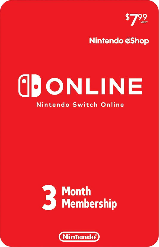 Nintendo Switch Online 3 Months Individual Membership USA