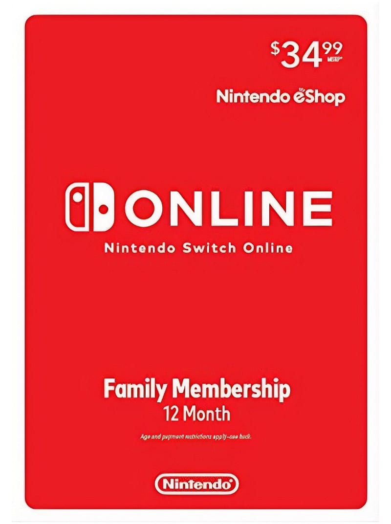 Nintendo Switch Online 12 Months Family Membership US