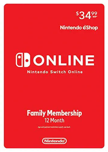 Nintendo Switch Online 12 Months Family Membership US