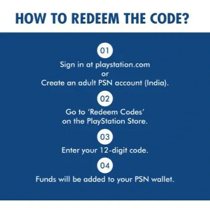 Rs.3000 PlayStation Network Wallet Top Up (PSN CARD India)