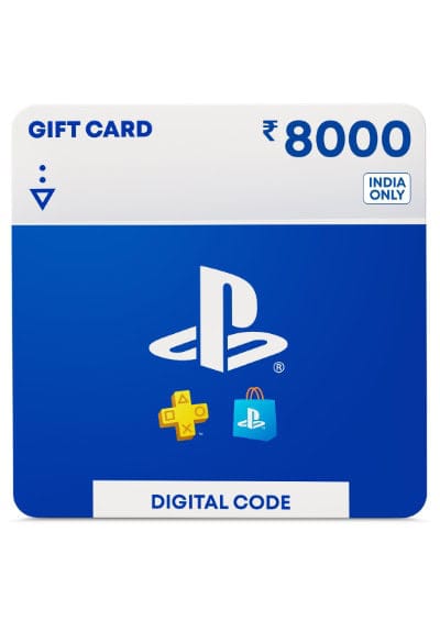 Rs.8000 PlayStation Network Wallet Top Up (PSN CARD India)