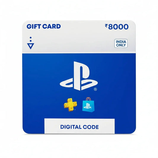 Rs.8000 PlayStation Network Wallet Top Up (PSN CARD India)
