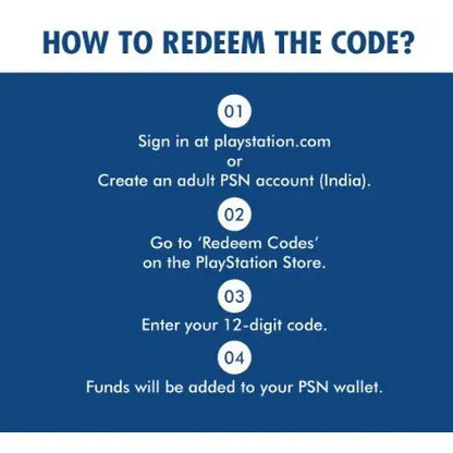 Rs.10000 PlayStation Network Wallet Top Up (PSN CARD India)