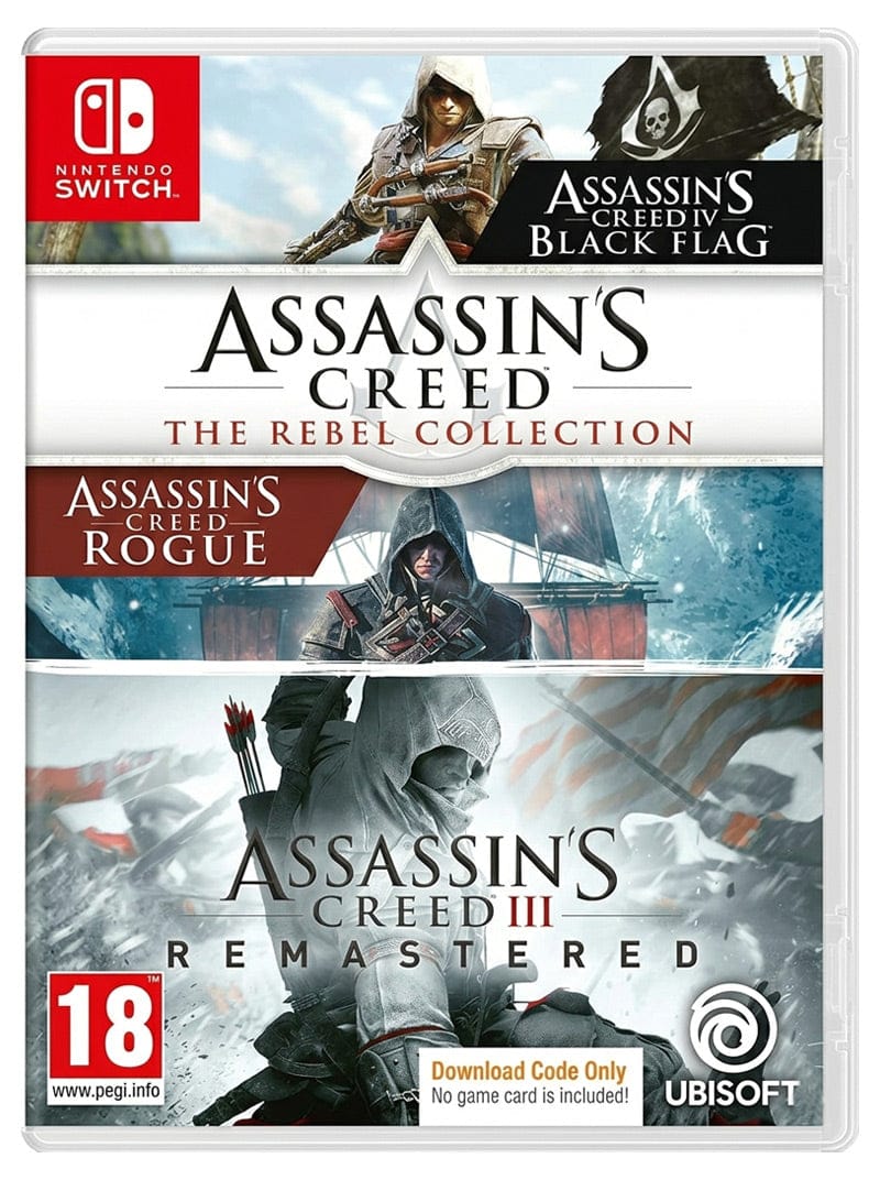 Switch Assassins Creed III+Rebel B (CIB) (New)