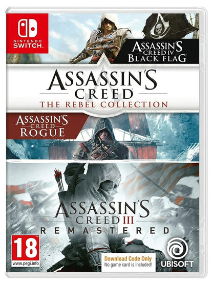 Switch Assassins Creed III+Rebel B (CIB) (New)