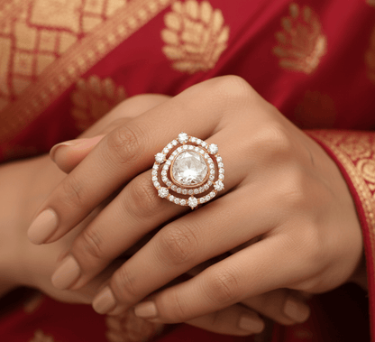 Imperial Radiance Ring (Pure Silver) - White