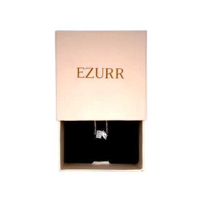 Toi et Moi Adjustable Chain Ring (Pure Silver) - Gold