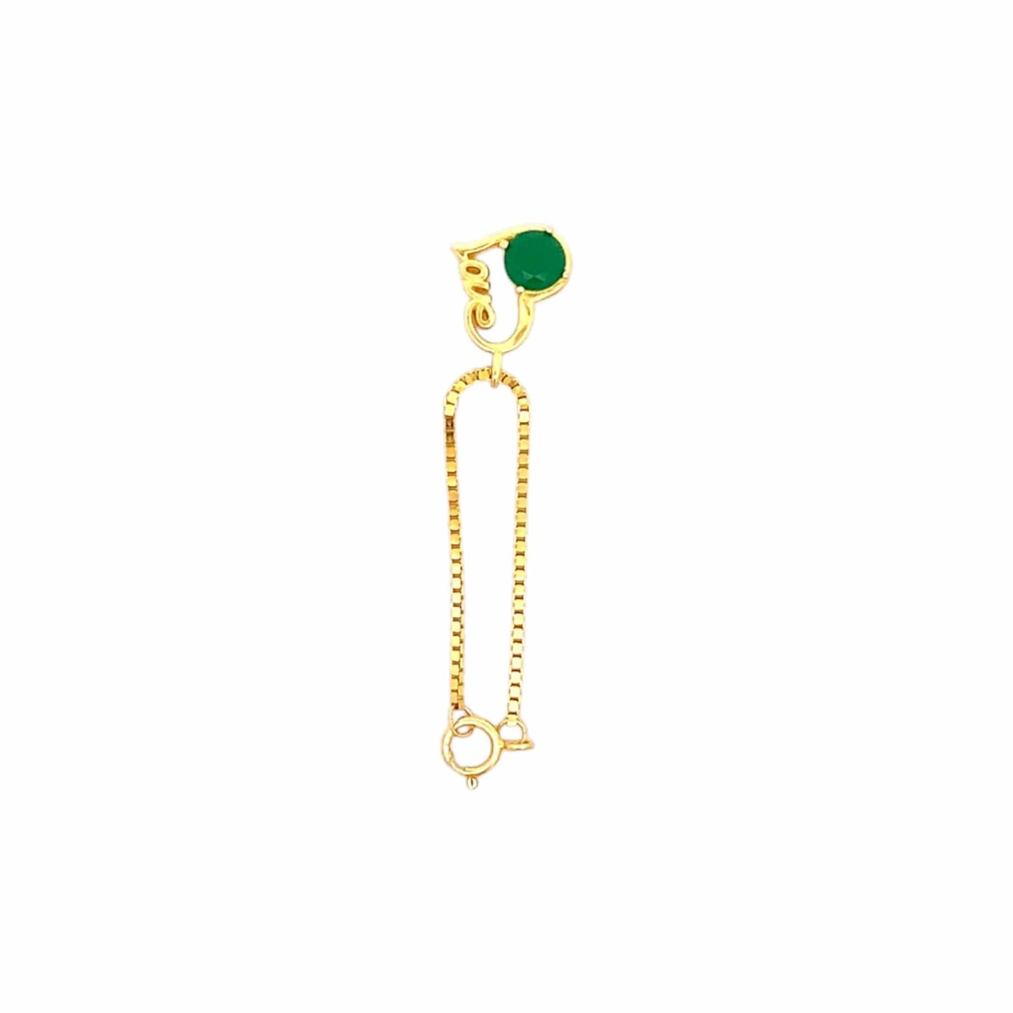 Love Heart Watch Charm (Pure Silver) - Gold