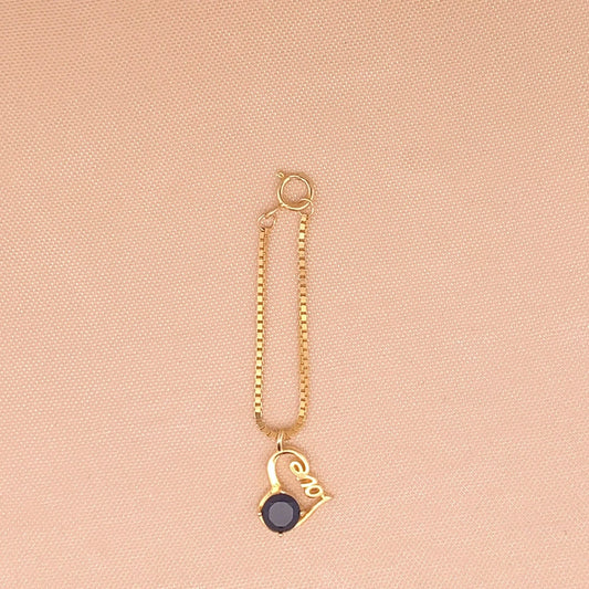 Love Heart Watch Charm (Pure Silver) - Gold