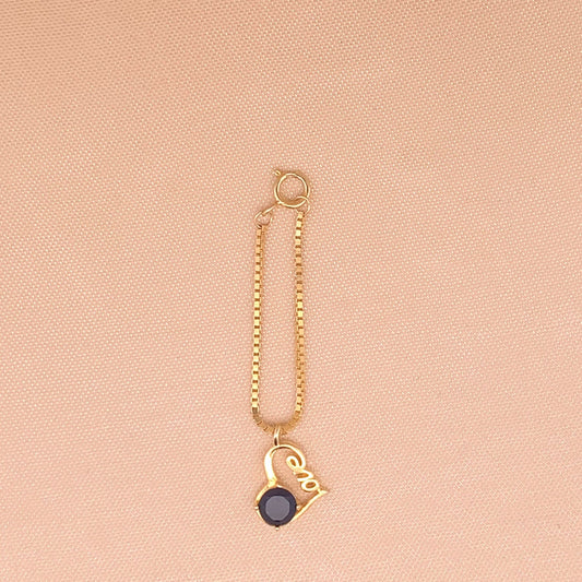Love Heart Watch Charm (Pure Silver) - Gold