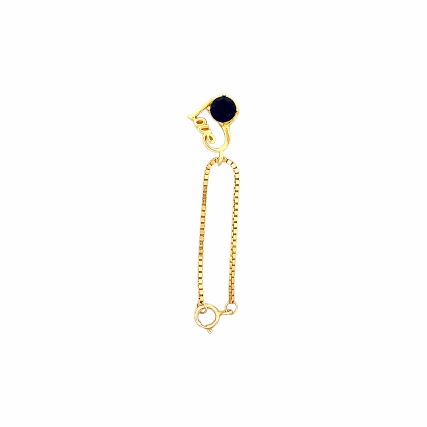 Love Heart Watch Charm (Pure Silver) - Gold
