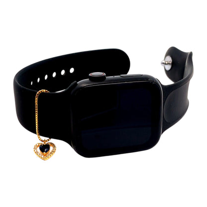 Heart Watch Charm (Pure Silver) - Gold