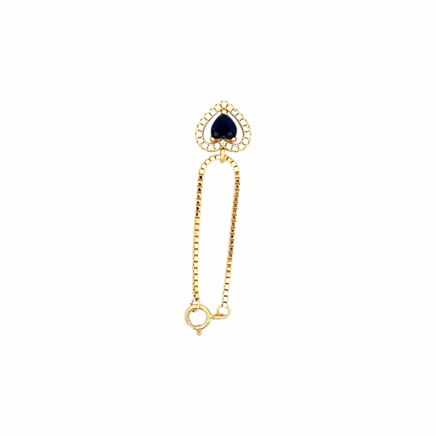 Heart Watch Charm (Pure Silver) - Gold