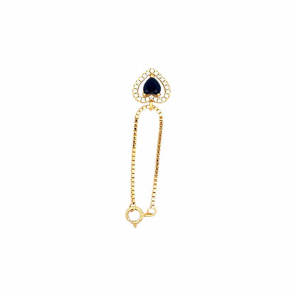 Heart Watch Charm (Pure Silver) - Gold