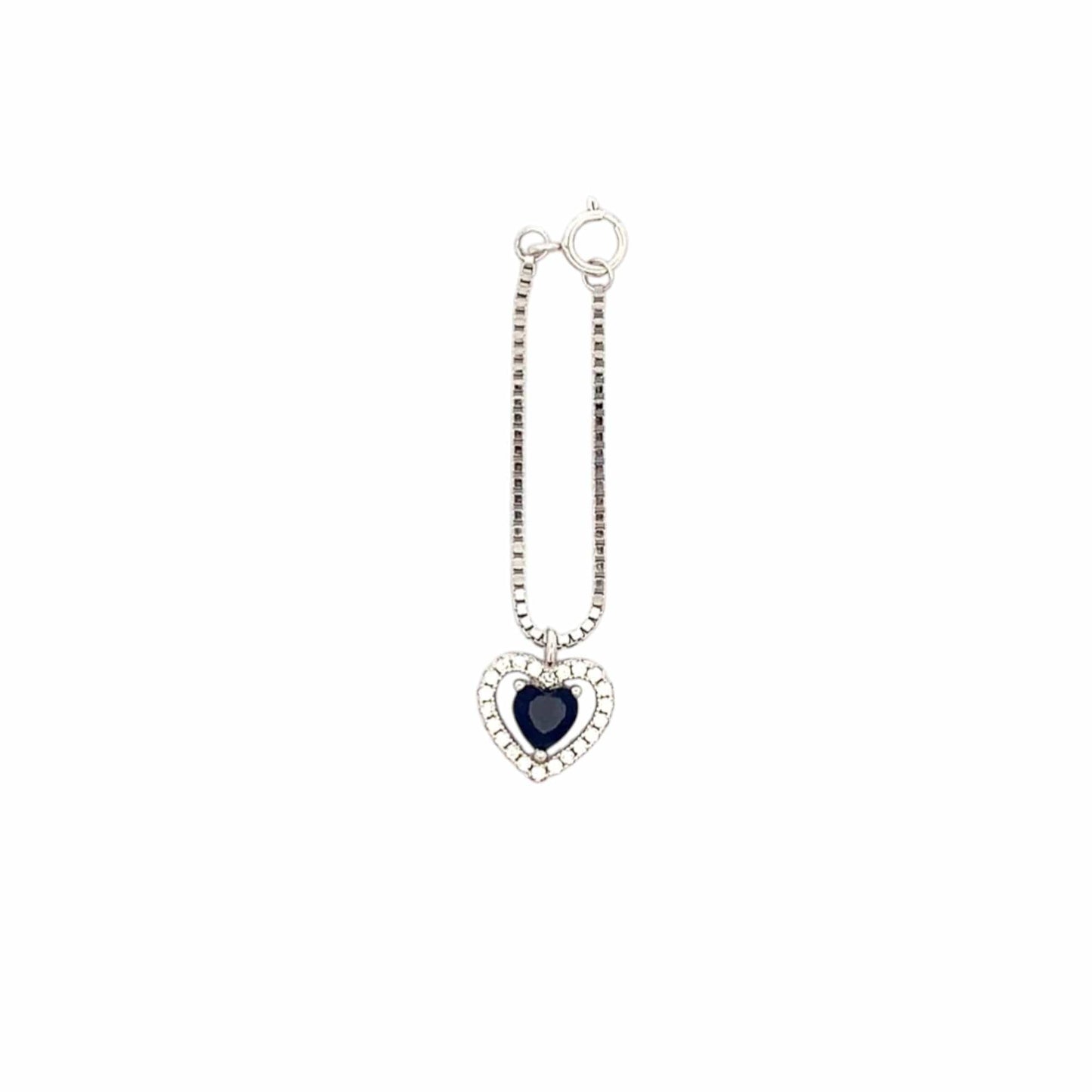 Heart Watch Charm (Pure Silver) - Silver