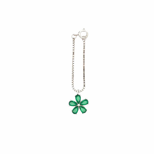 Floral Watch Charm (Pure Silver) - Silver