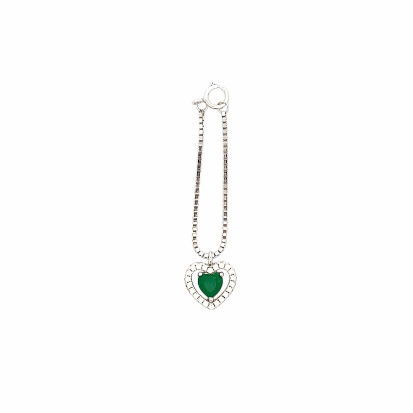 Heart Watch Charm (Pure Silver) - Silver