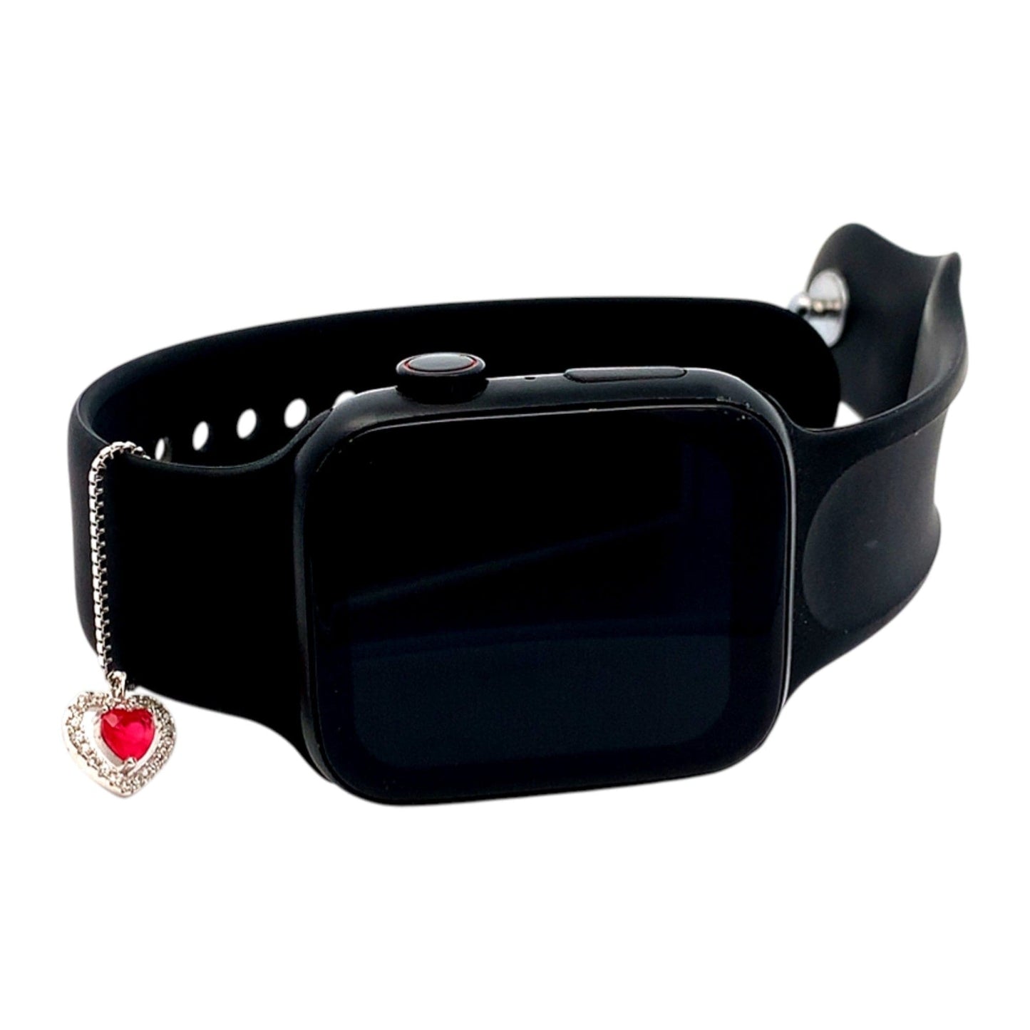 Heart Watch Charm (Pure Silver) - Silver
