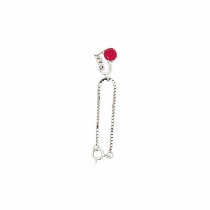 Love Heart Watch Charm (Pure Silver) - Silver
