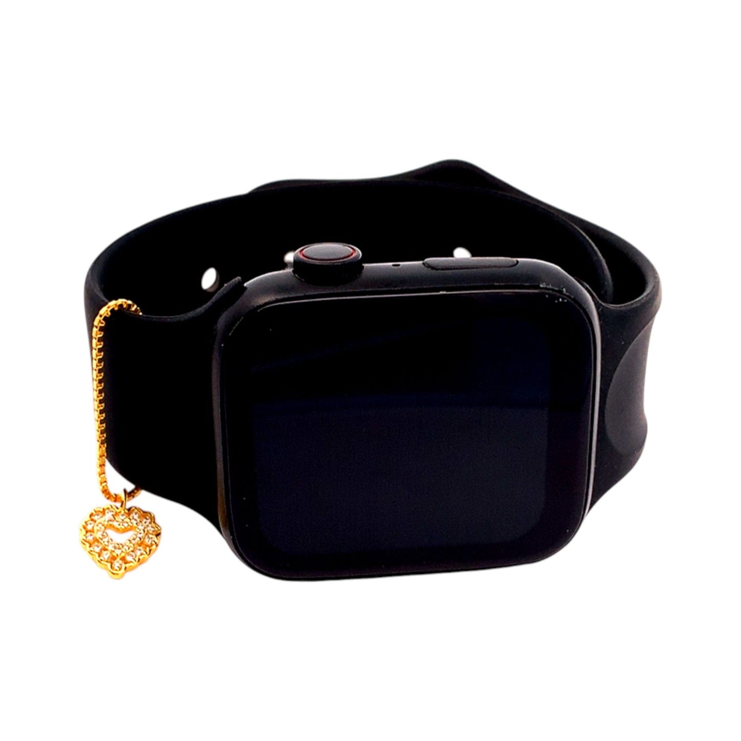 Heart in Heart Watch Charm (Pure Silver) - Gold