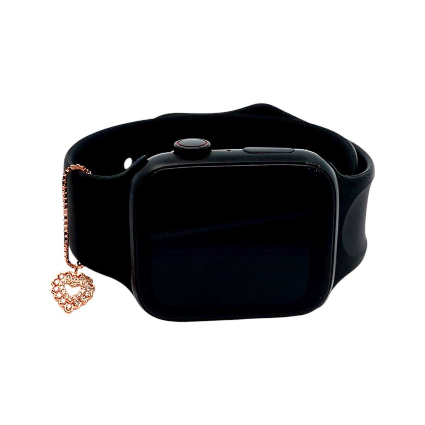 Heart in Heart Watch Charm (Pure Silver) - Rose Gold