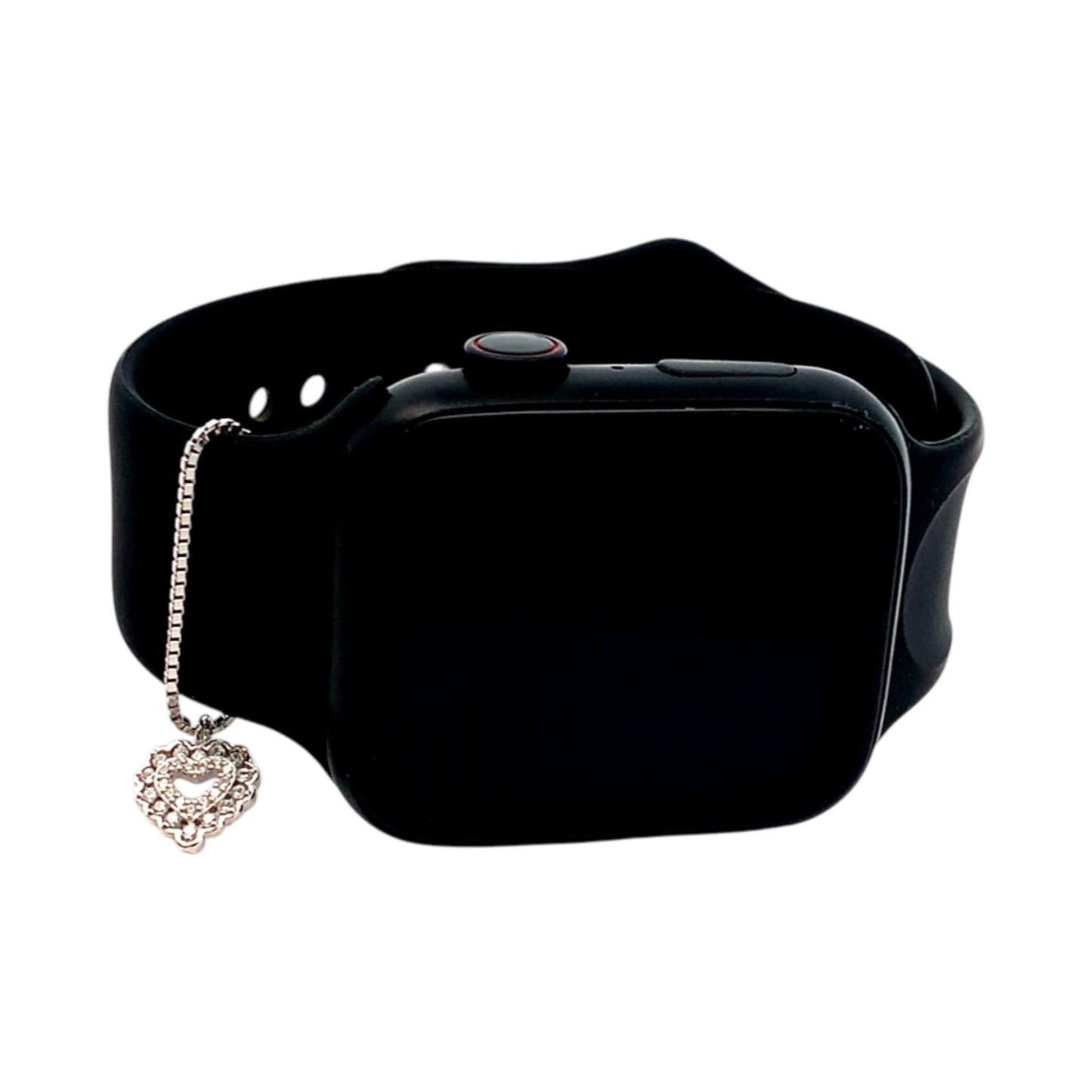 Heart in Heart Watch Charm (Pure Silver) - Silver