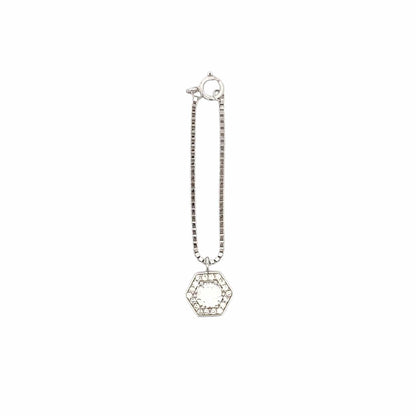 Hexagon  Watch Charm (Pure Silver) - Silver