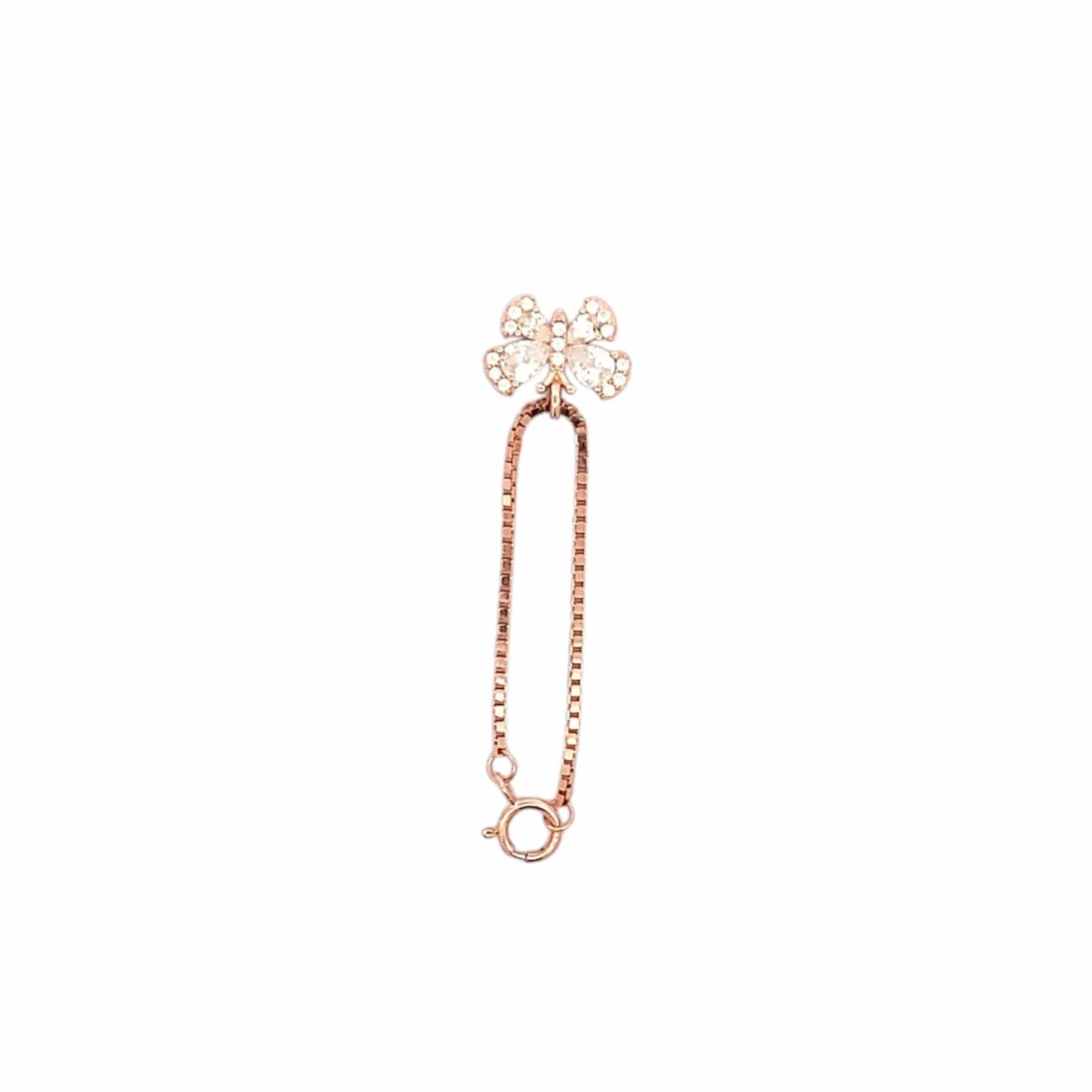 Butterfly Watch Charm (Pure Silver) - Rose Gold