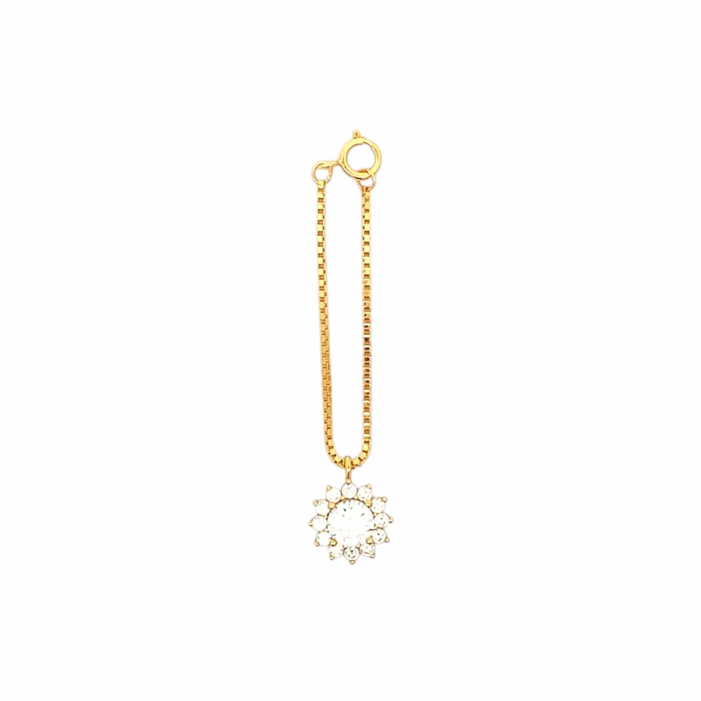Sunflower Watch Charm (Pure Silver) - Gold