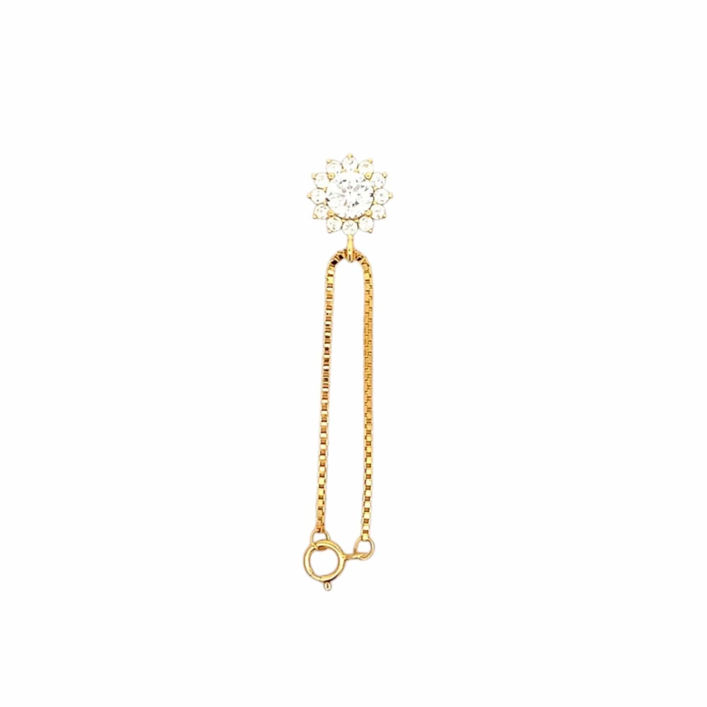Sunflower Watch Charm (Pure Silver) - Gold