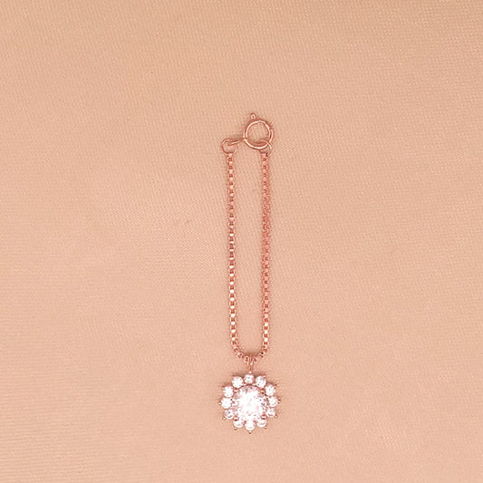 Sunflower Watch Charm (Pure Silver) - Rose Gold