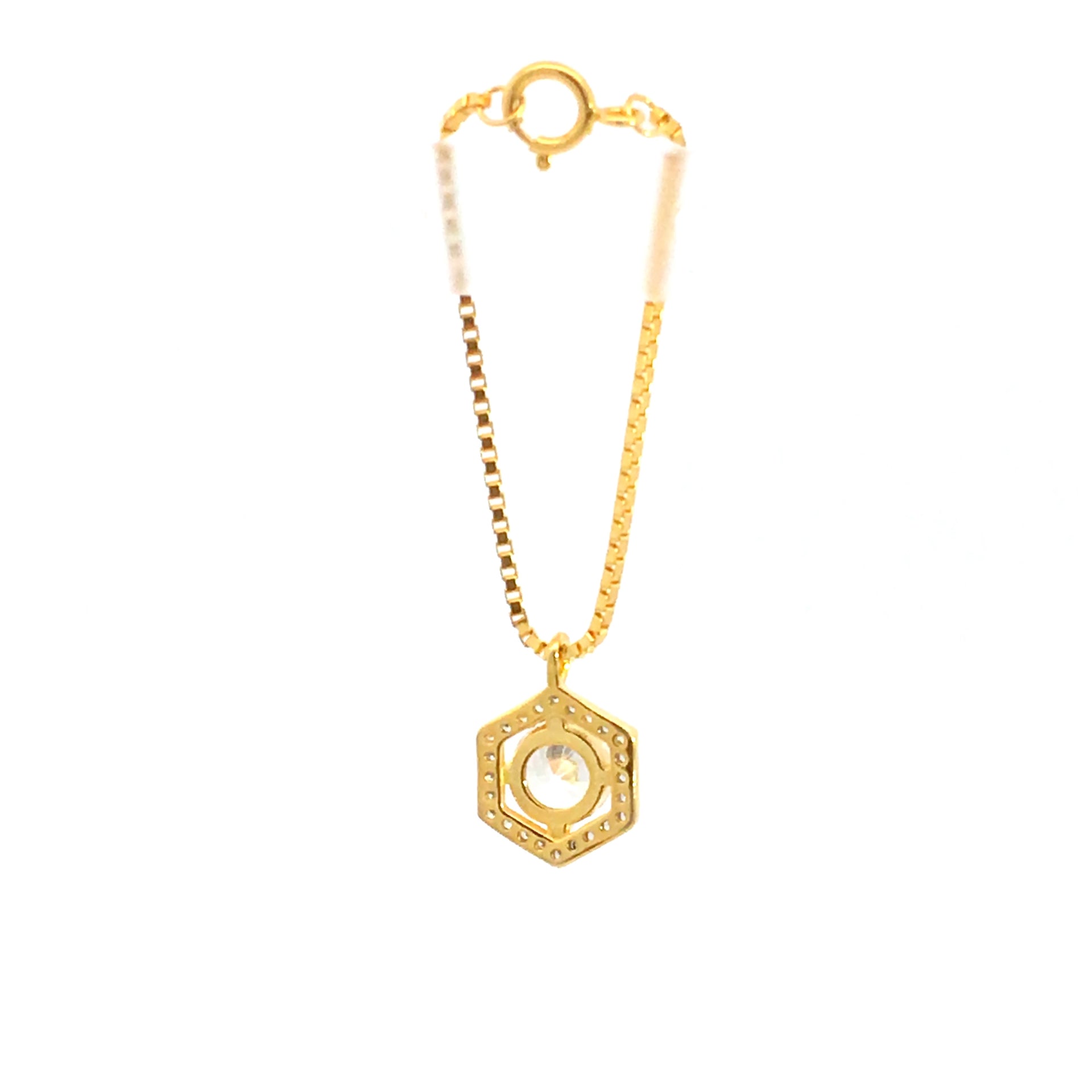 Sparkling Hexagon Watch Charm