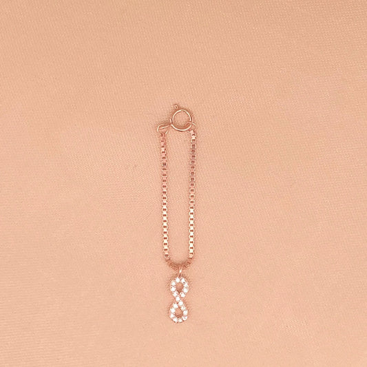 Infinity Watch Charm (Pure Silver) - Rose Gold