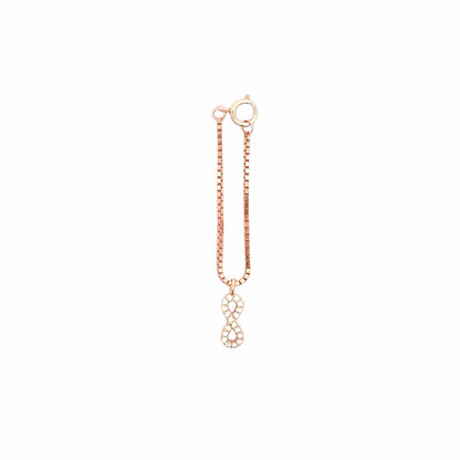 Infinity Watch Charm (Pure Silver) - Rose Gold