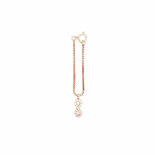 Infinity Watch Charm (Pure Silver) - Rose Gold