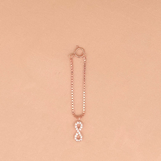 Infinity Watch Charm (Pure Silver) - Rose Gold