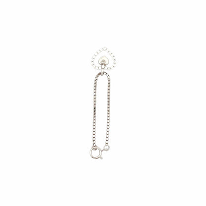 Nested Heart Watch Charm (Pure Silver) - Silver