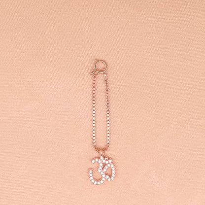 OM Watch Charm (Pure Silver) - Rose Gold