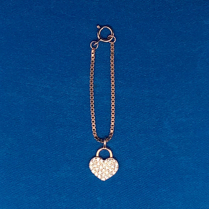 Love Lock Watch Charm Rose Gold