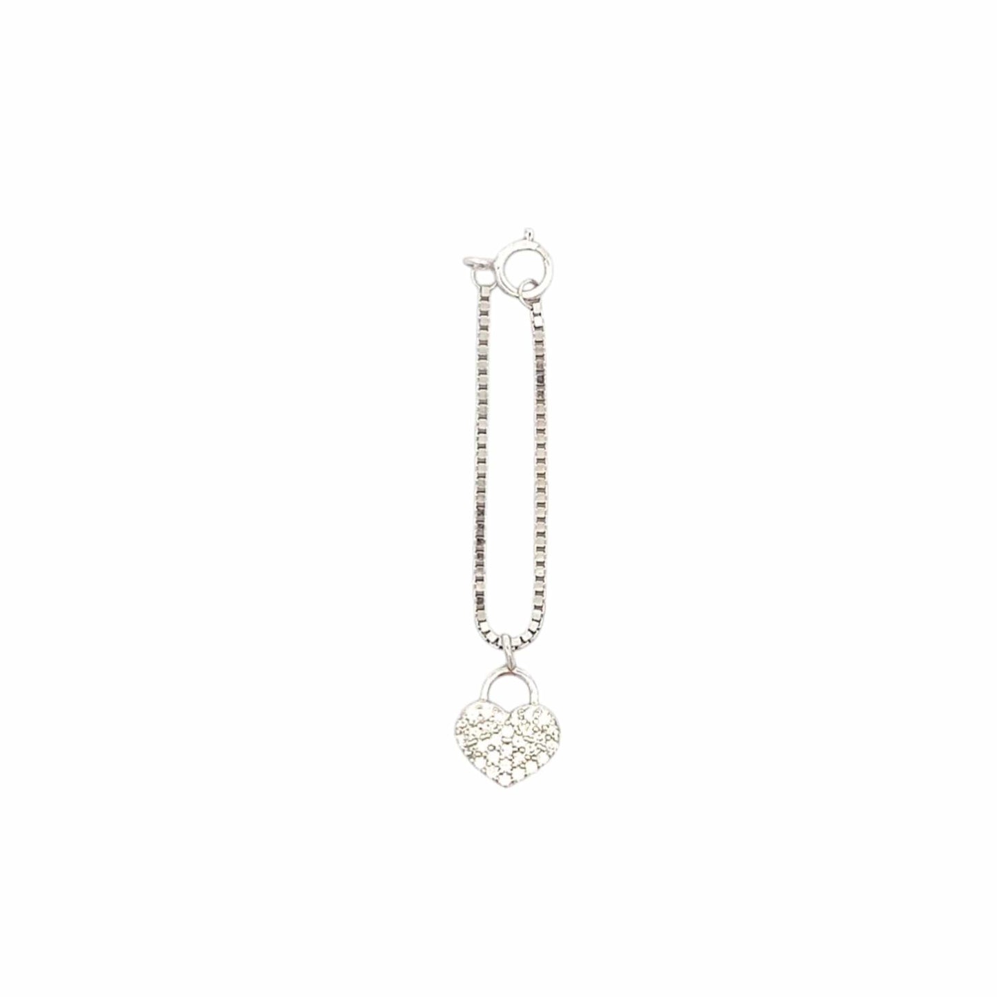 Love Lock Watch Charm (Pure Silver) - Silver